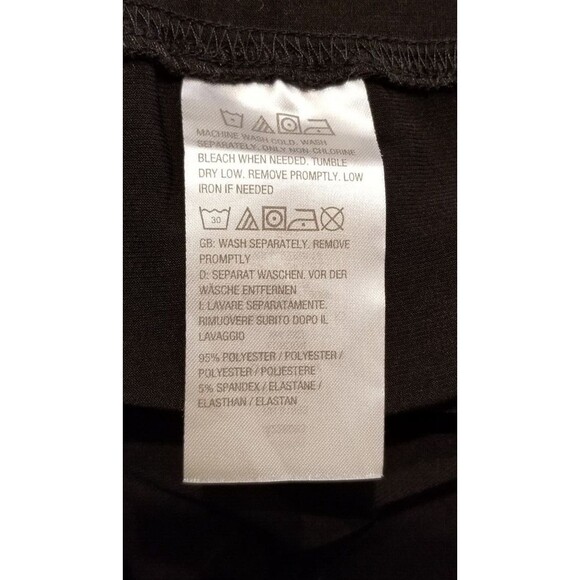 Susan Graver Essentials Women's Pants Size 3X Black Liquid Knit Elastic Waist - Picture 3 of 4